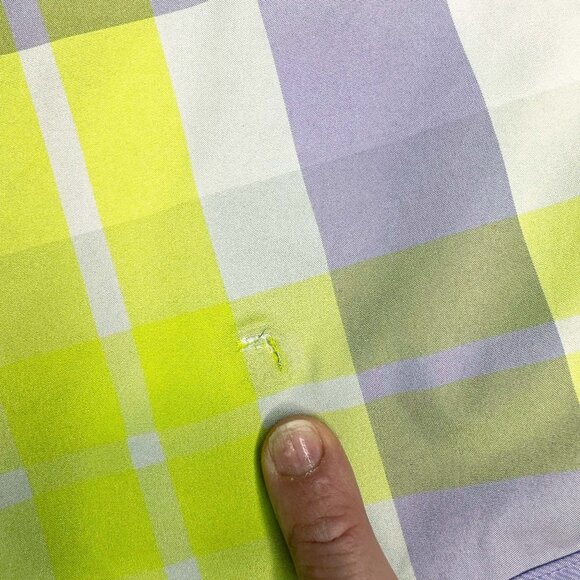 Lululemon Run Speed Short Plaid Pattern Sz6 DEFECT - Picture 14 of 16